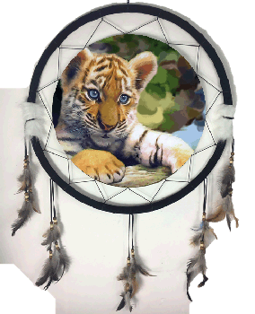 LARGE MANDALA - 24 INCH - TIGER (6 ASST)